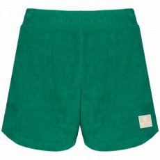 Malachite Green Eco-friendly terry women's shorts