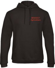 Hoodie Black R.A. Logo Red