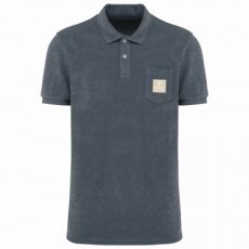 Mineral grey Polo Ecologisch badstof