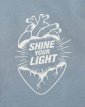 T-shirt SHINE YOUR LIGHT Mineral blue